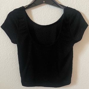 black crop top